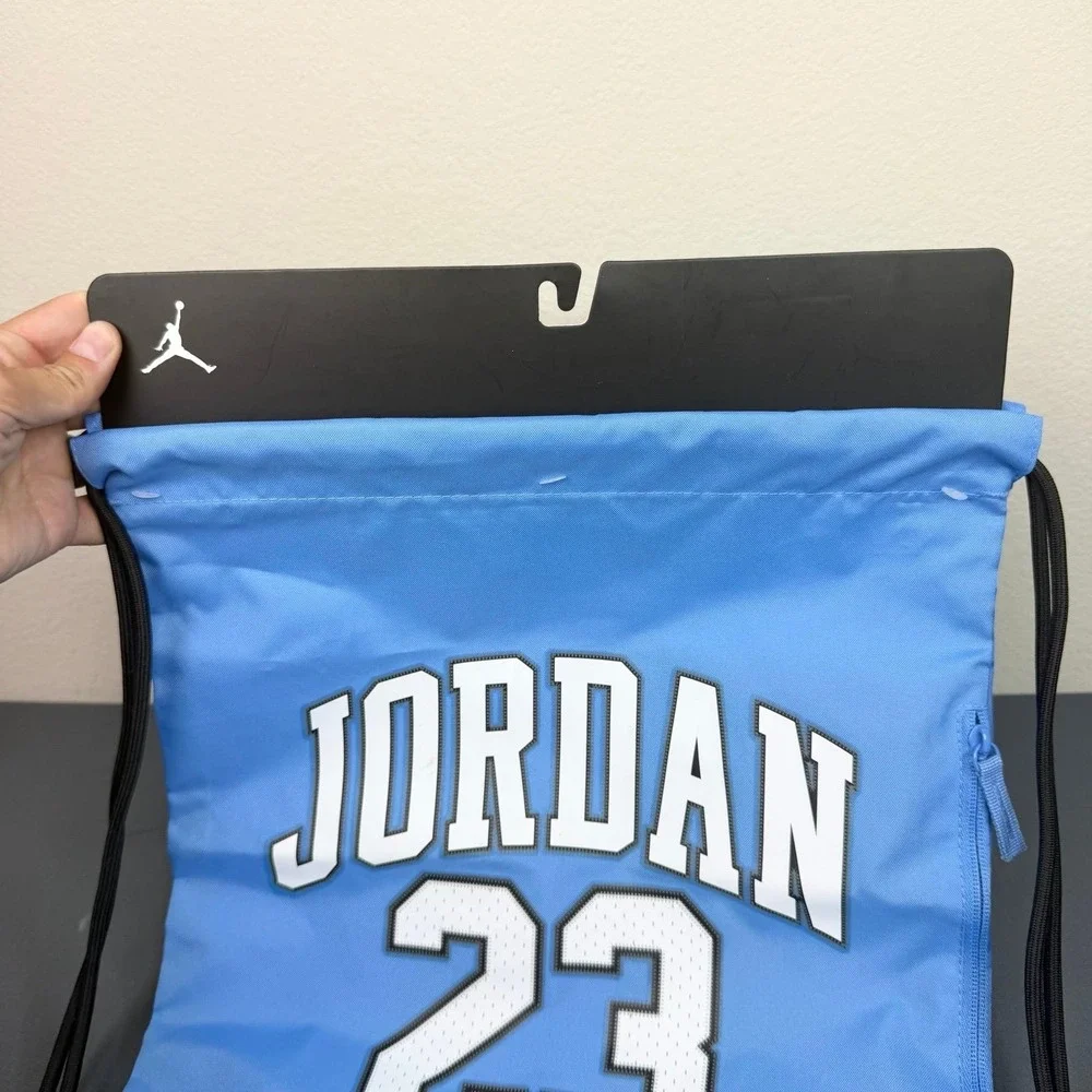 Air Jordan Drawstring Swag Bag Light Blue 23 UNC 17x13 NWT